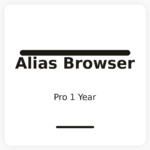 AliasBrowser Pro 1 Year